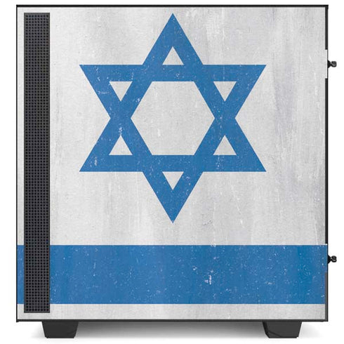 Israel Flag Distressed NZXT H510 Compact ATX Mid-Tower Case Skin